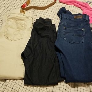 3 pairs girls size 12 r pants